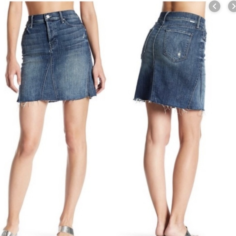 Mother jean mini skirt!